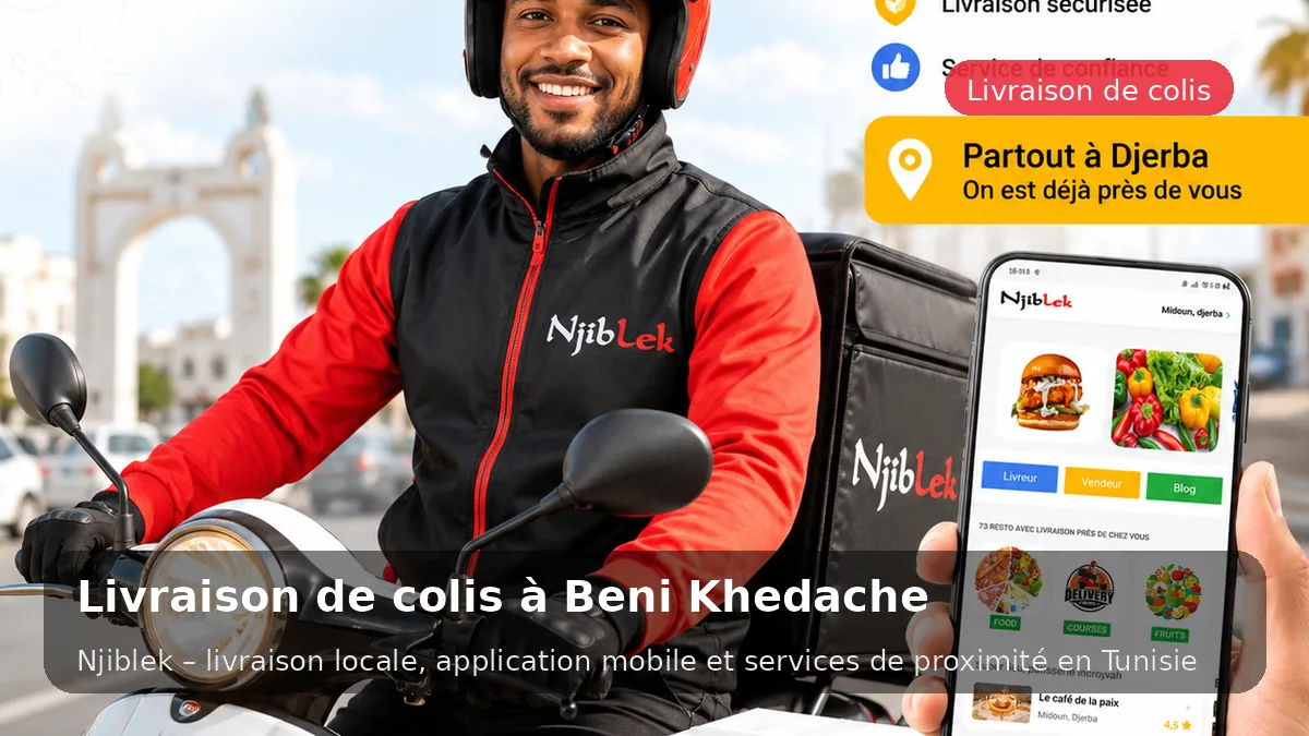Courses & colis à Beni Khedache avec Njiblek - service local Njiblek