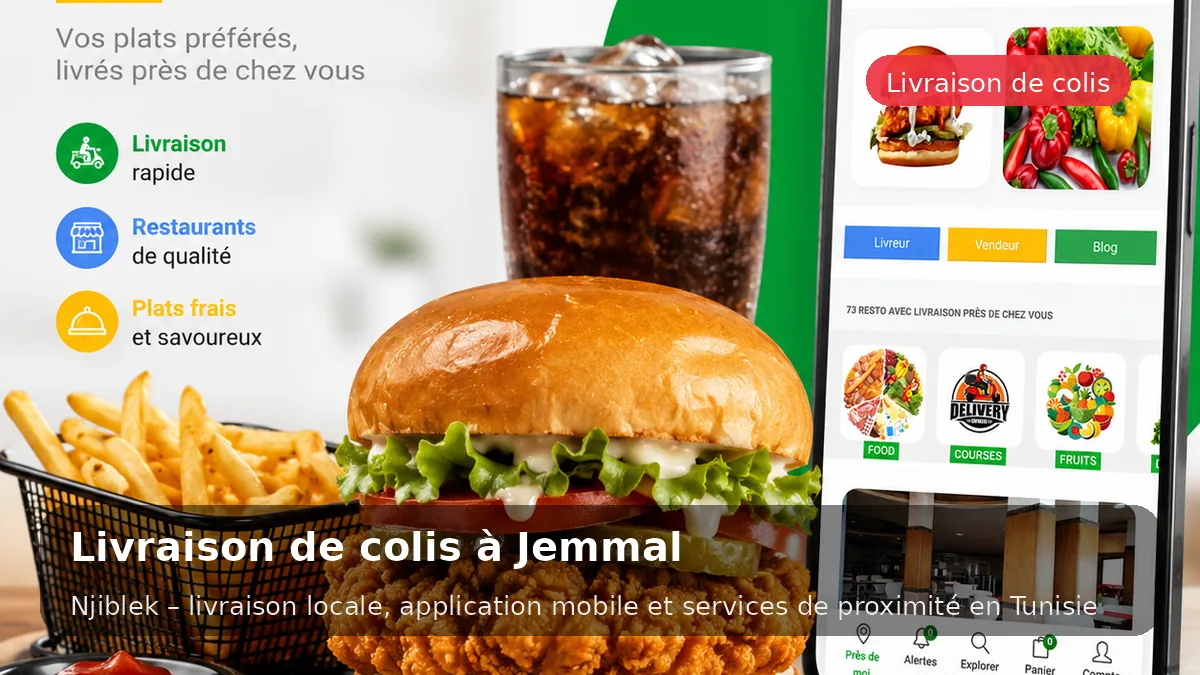 Courses & colis à Jemmal avec Njiblek - service local Njiblek