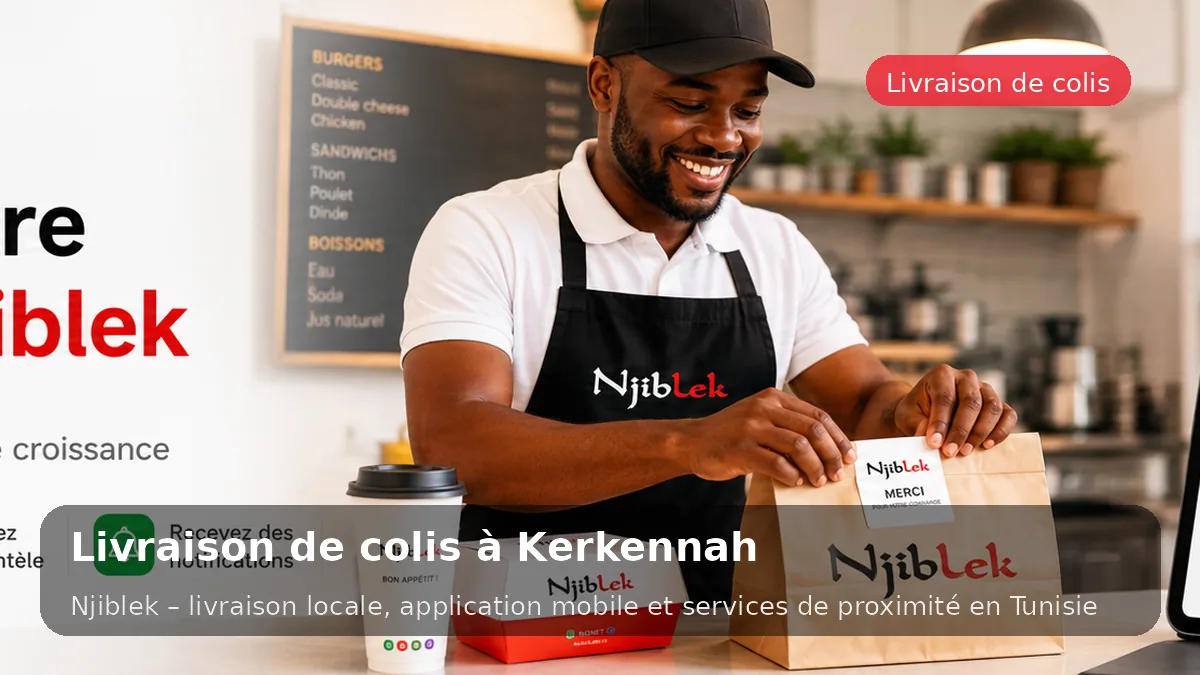 Courses & colis à Kerkennah avec Njiblek - service local Njiblek