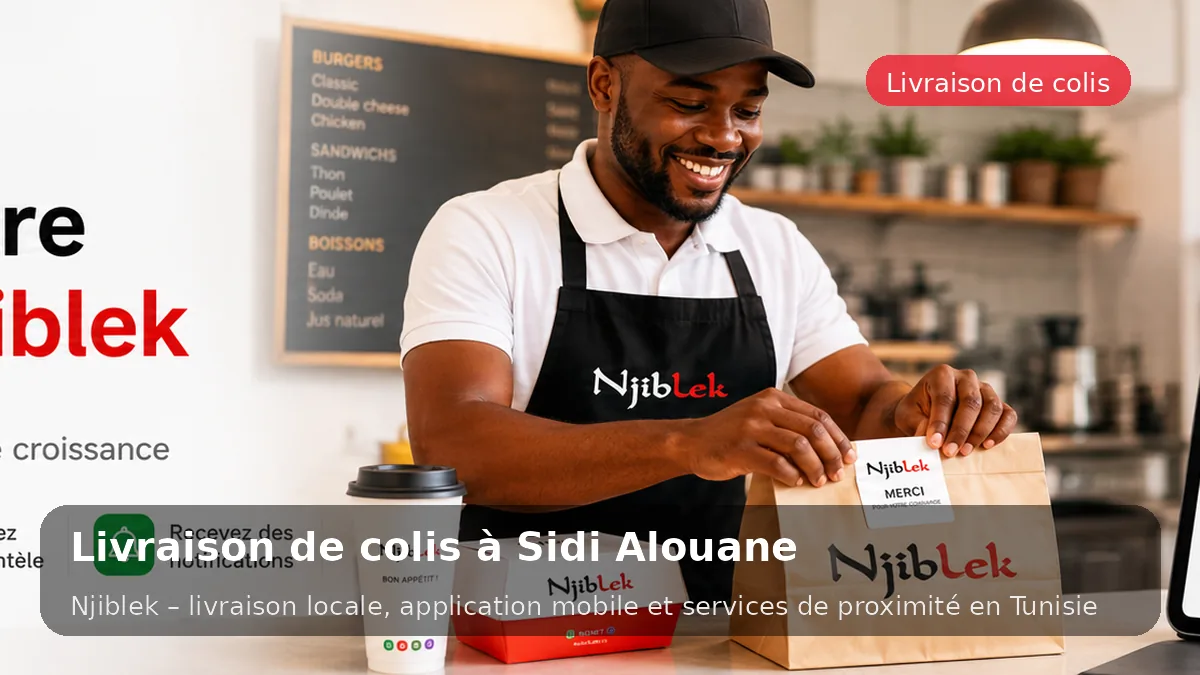 Courses & colis à Sidi Alouane avec Njiblek - service local Njiblek