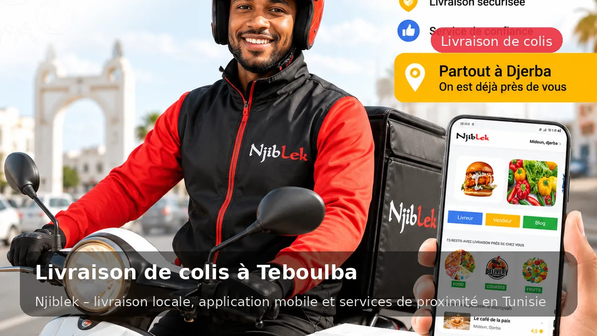 Courses & colis à Teboulba avec Njiblek - service local Njiblek