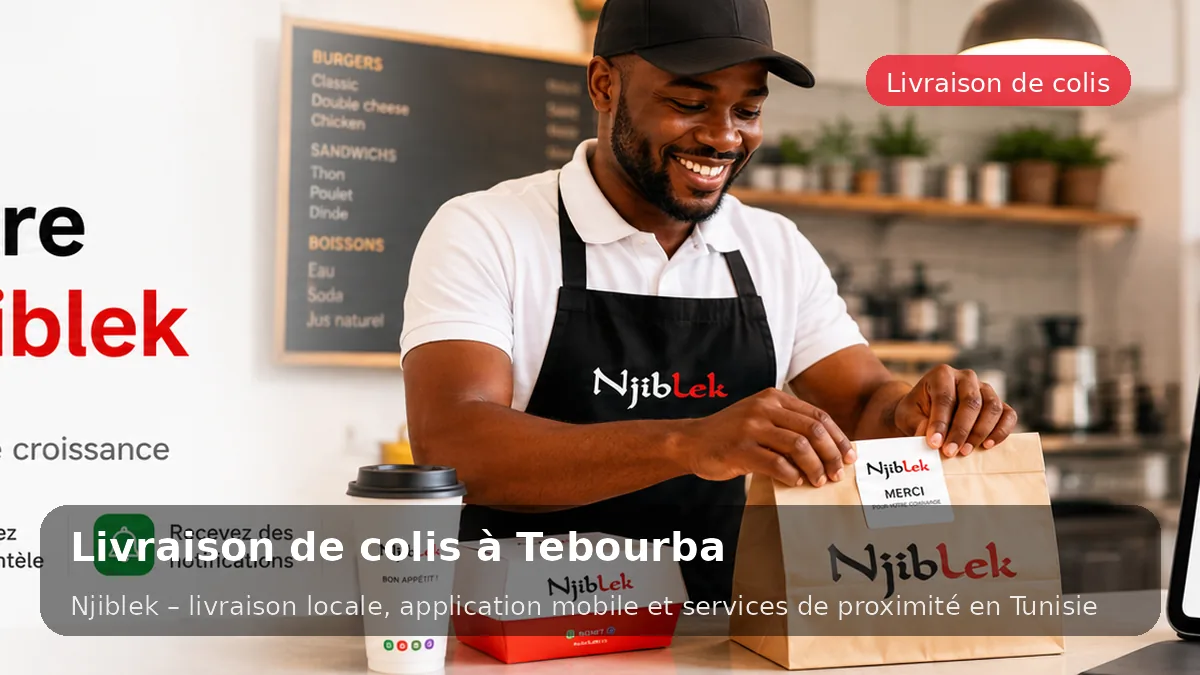 Courses & colis à Tebourba avec Njiblek - service local Njiblek