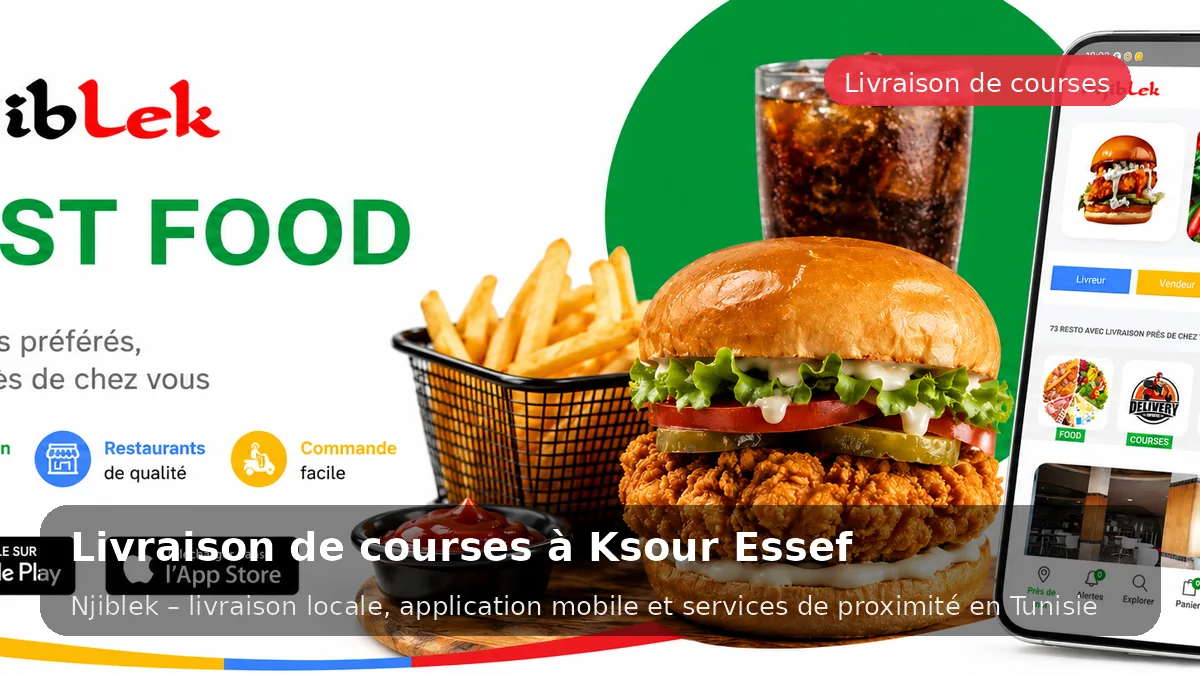 Courses du marché à Ksour Essef avec Njiblek - service local Njiblek