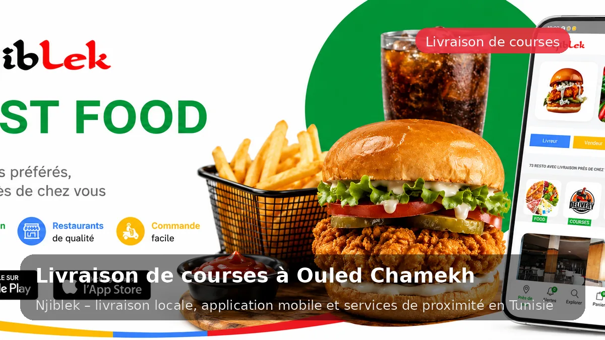 Courses du marché à Ouled Chamekh avec Njiblek - service local Njiblek
