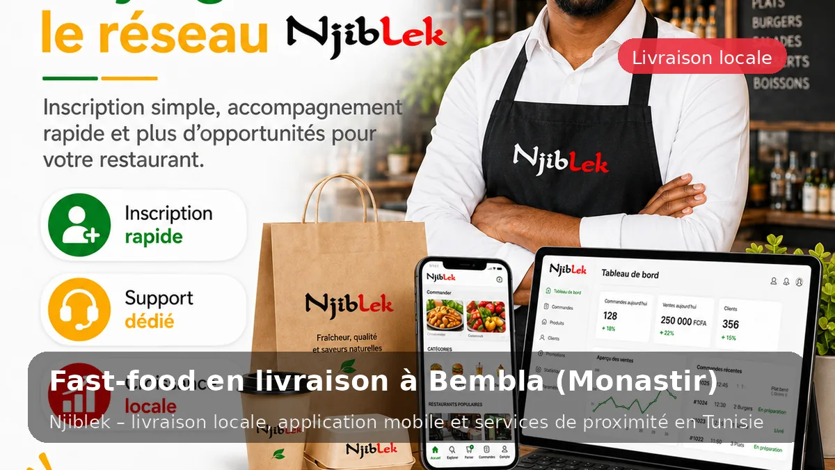 Fast-food à Bembla avec Njiblek - service local Njiblek