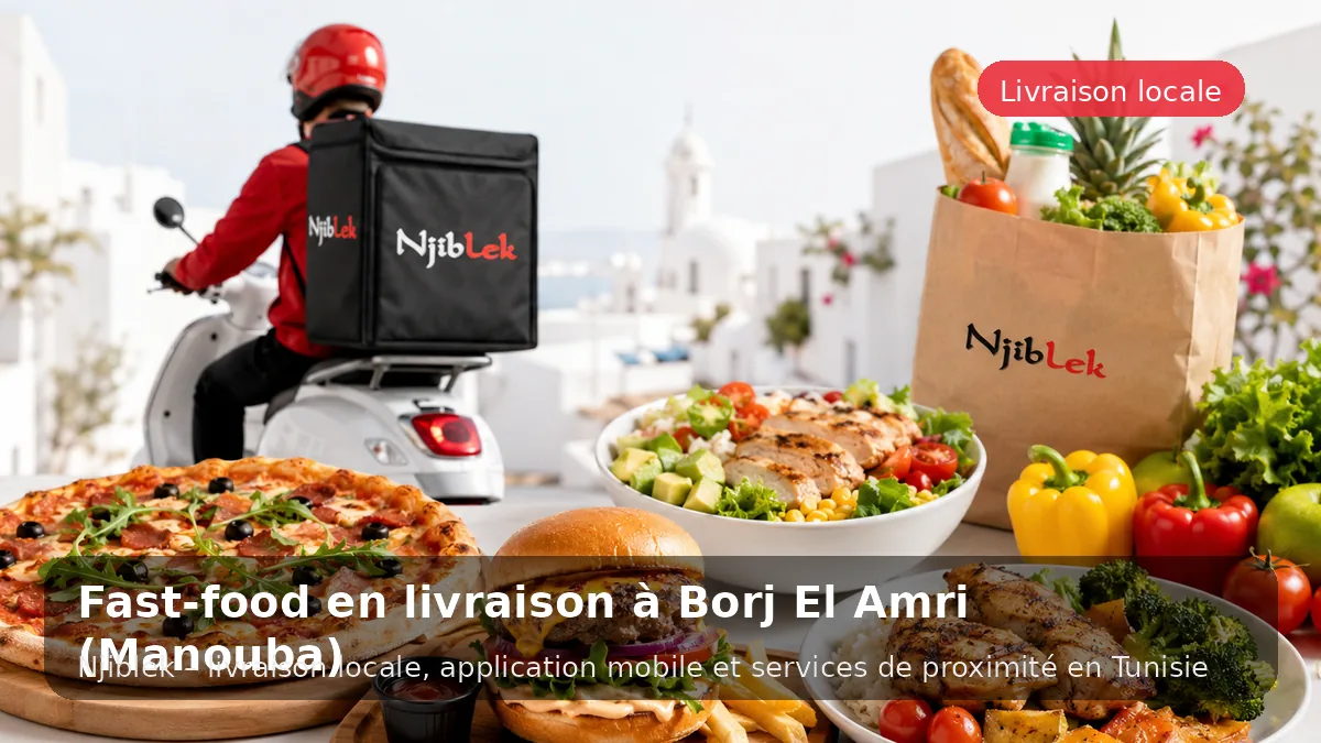 Fast-food à Borj El Amri avec Njiblek - service local Njiblek