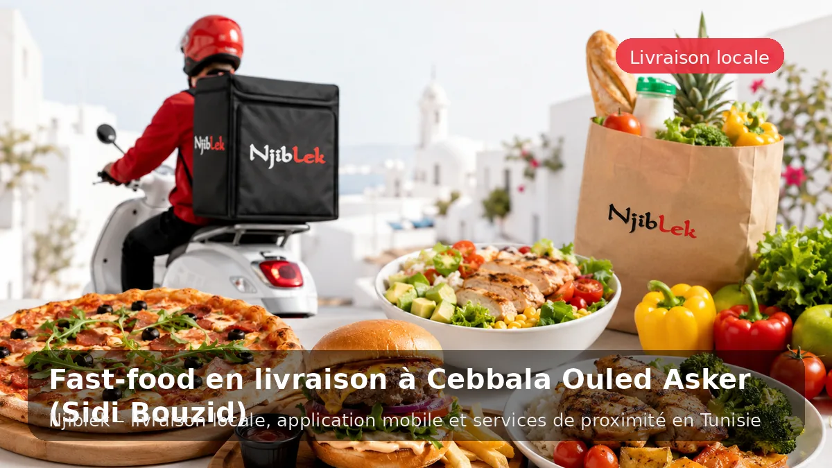 Fast-food à Cebbala Ouled Asker avec Njiblek - service local Njiblek