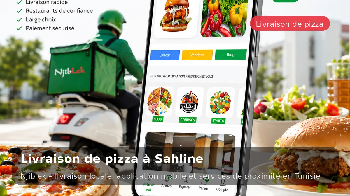 Pizza à Sahline avec Njiblek - service local Njiblek