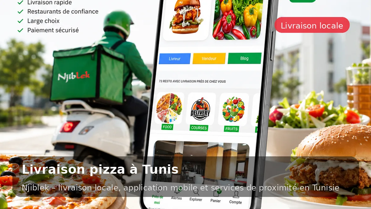 Livraison pizza à Tunis - service local Njiblek