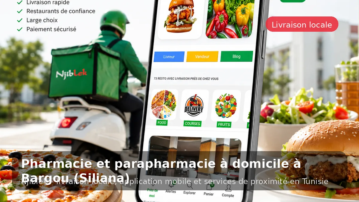 Pharmacie à Bargou avec Njiblek - service local Njiblek