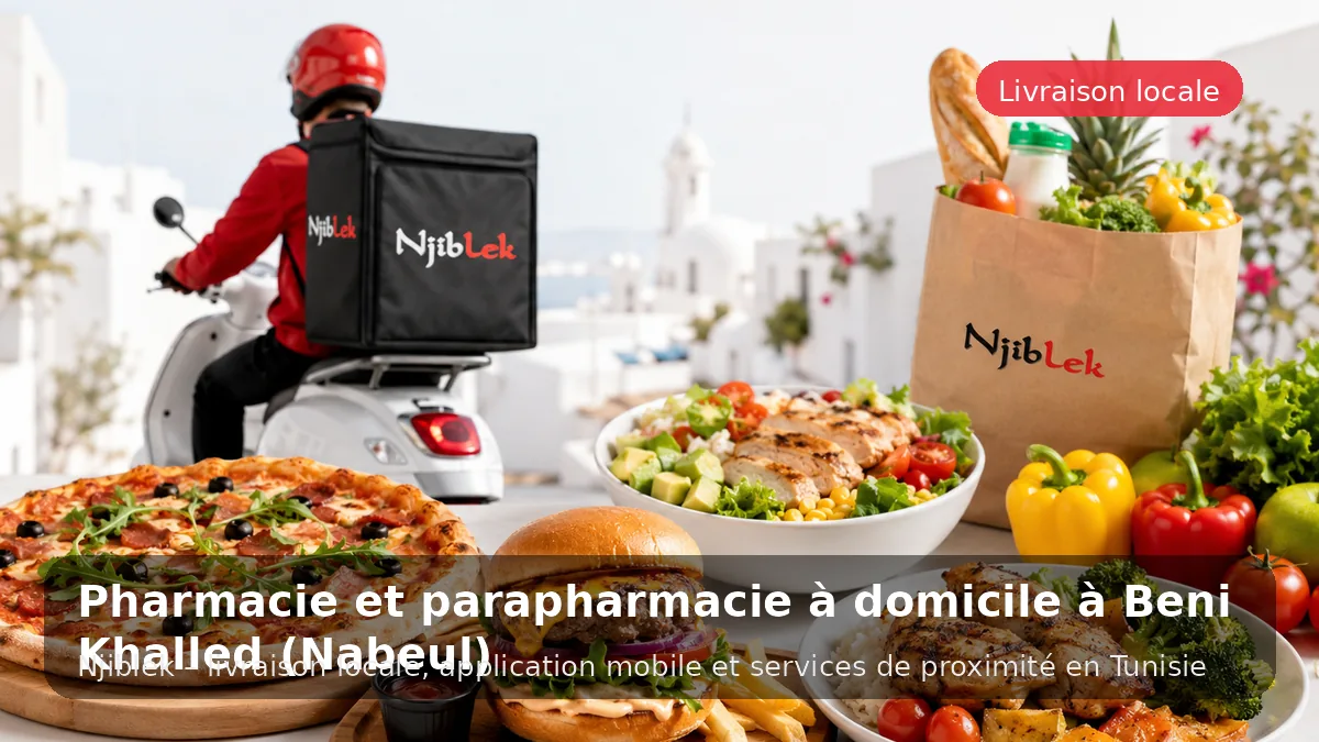 Pharmacie à Beni Khalled avec Njiblek - service local Njiblek