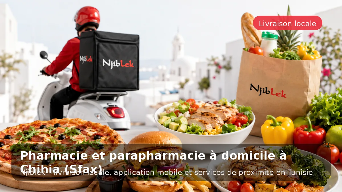 Pharmacie à Chihia avec Njiblek - service local Njiblek