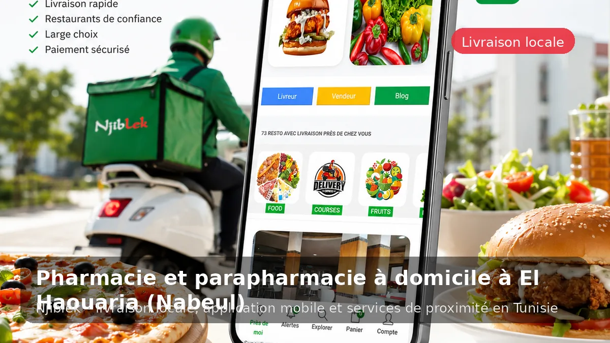Pharmacie à El Haouaria avec Njiblek - service local Njiblek