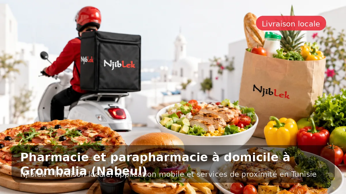 Pharmacie à Grombalia avec Njiblek - service local Njiblek