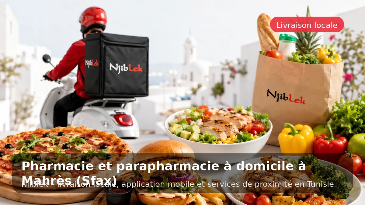 Pharmacie à Mahres avec Njiblek - service local Njiblek