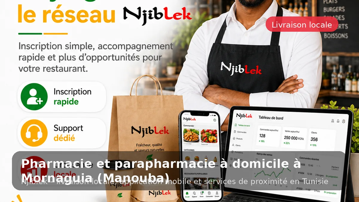 Pharmacie à Mornaguia avec Njiblek - service local Njiblek