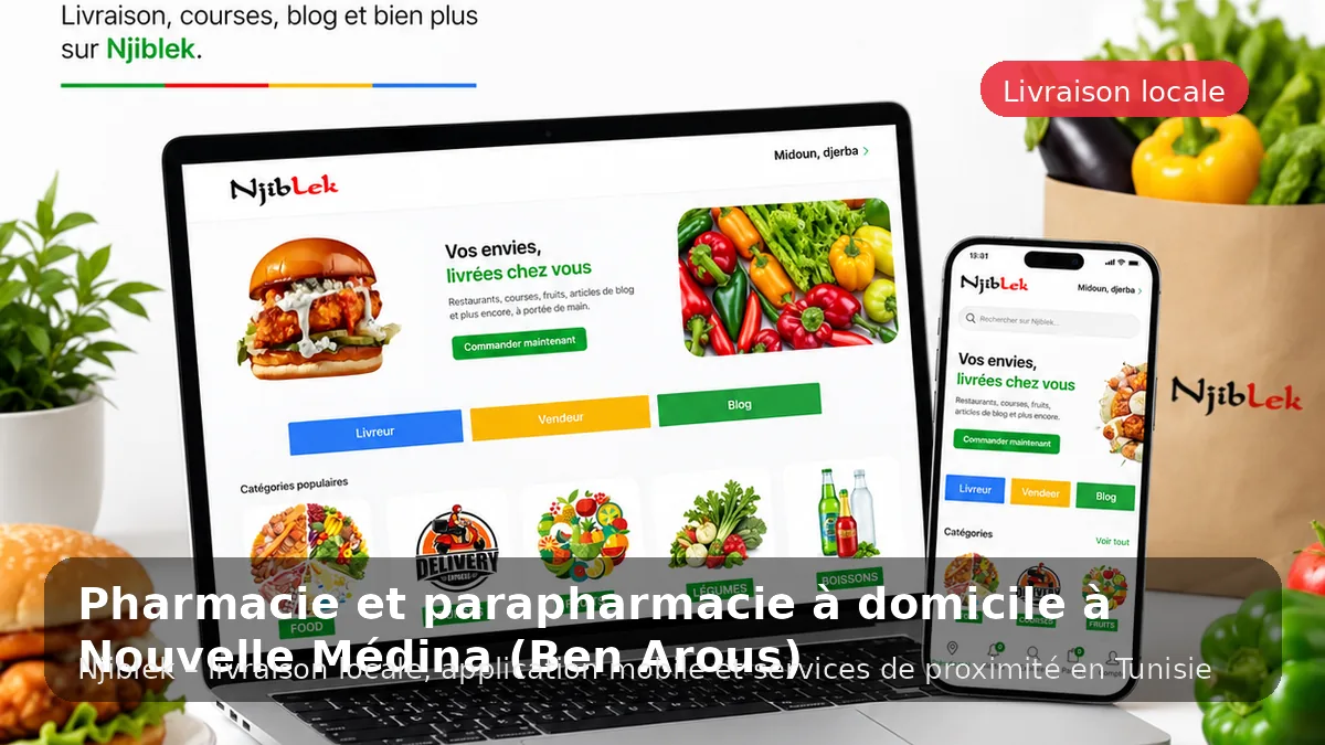 Pharmacie à Nouvelle Medina avec Njiblek - service local Njiblek
