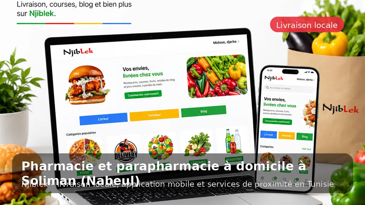Pharmacie à Soliman avec Njiblek - service local Njiblek