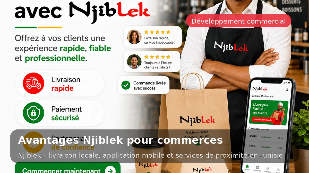 Commerce partenaire Njiblek | Vente locale et livraison à domicile - service local Njiblek