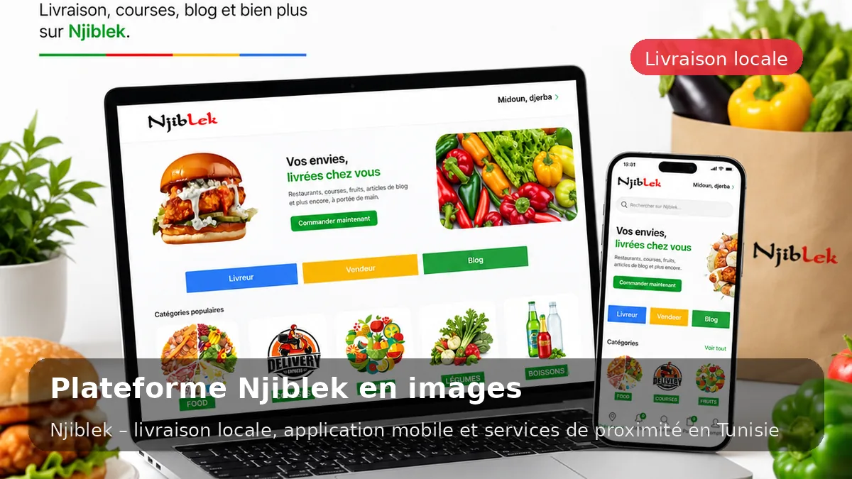 Plateforme Njiblek en images - service local Njiblek