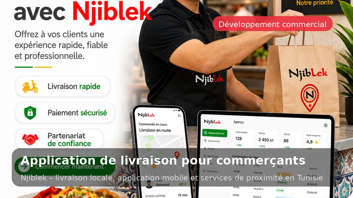 Commerce partenaire Njiblek | Vente locale et livraison à domicile - service local Njiblek