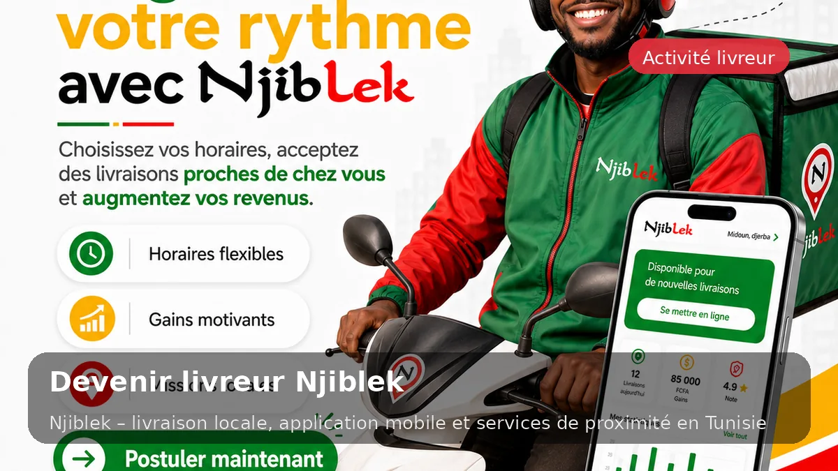 Préparer une candidature de livreur Njiblek