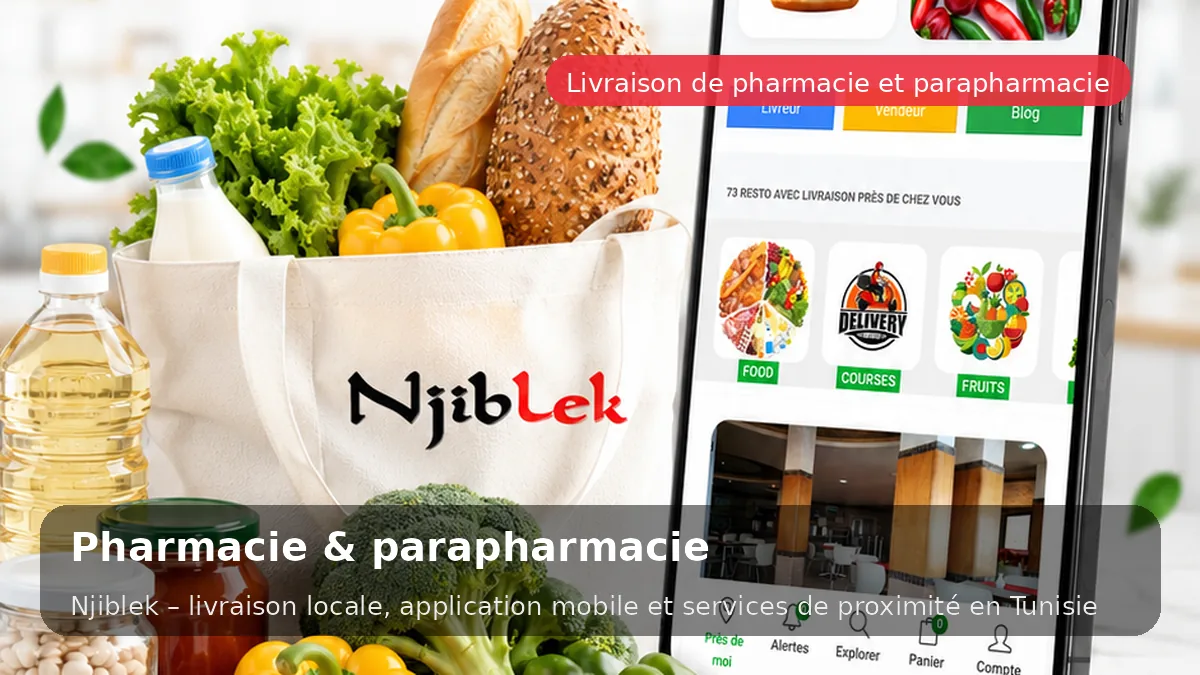 Pharmacie et parapharmacie avec Njiblek | Livraison locale - service local Njiblek