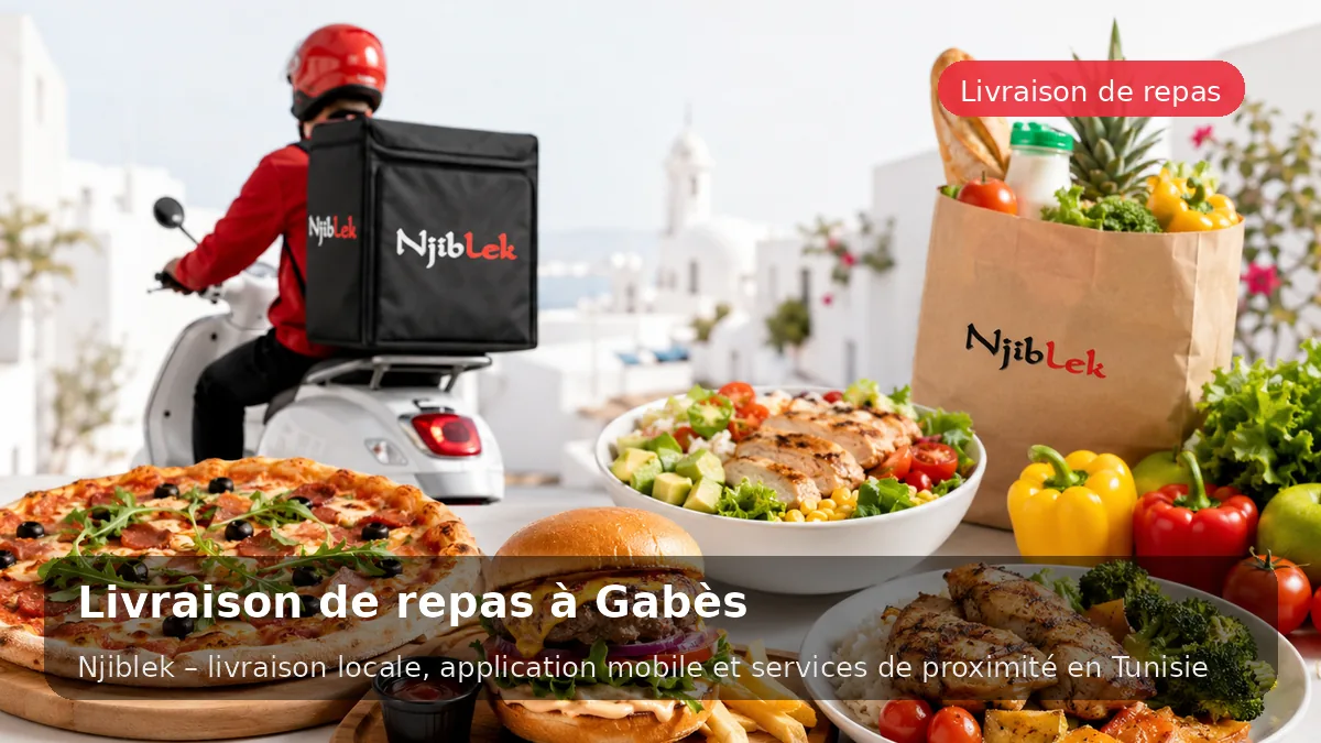 Restaurants à Gabes avec Njiblek - service local Njiblek