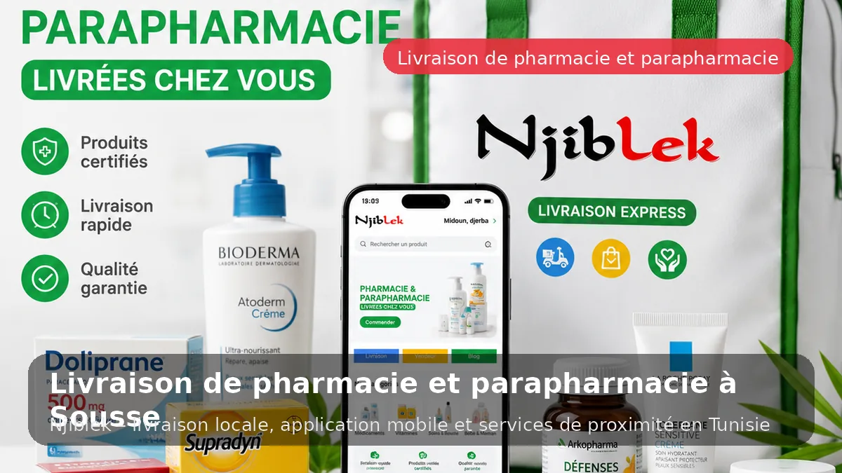 Pharmacie à Sousse avec Njiblek - service local Njiblek