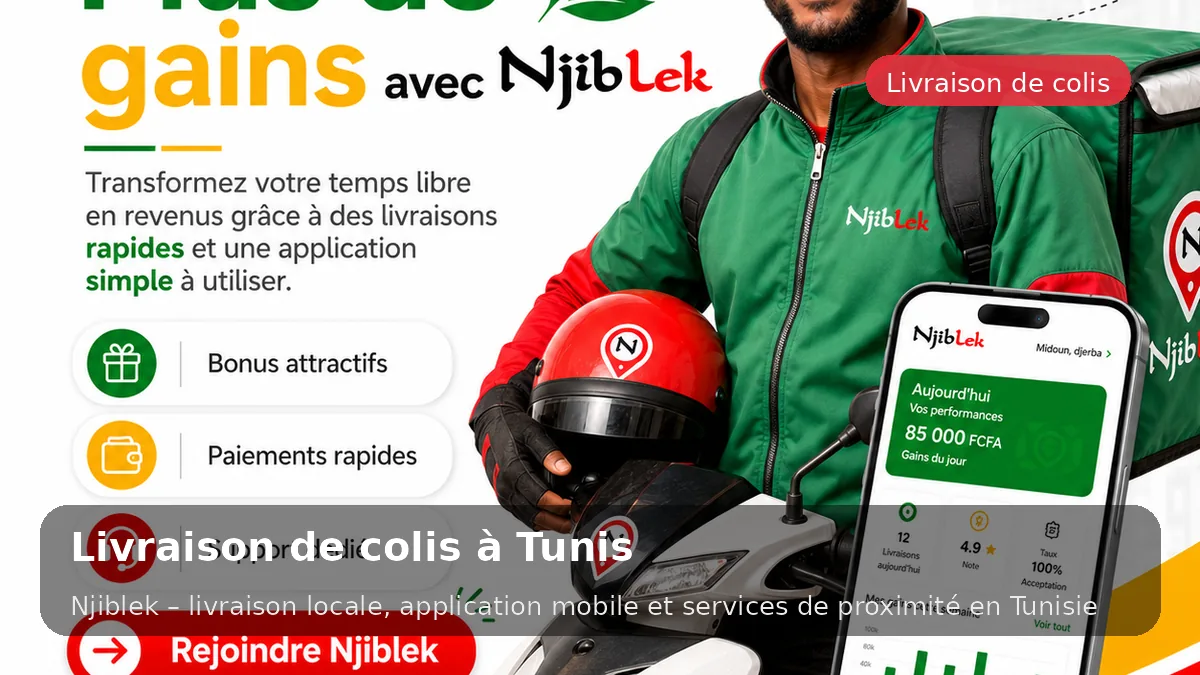 Organiser une course ou un colis à Tunis