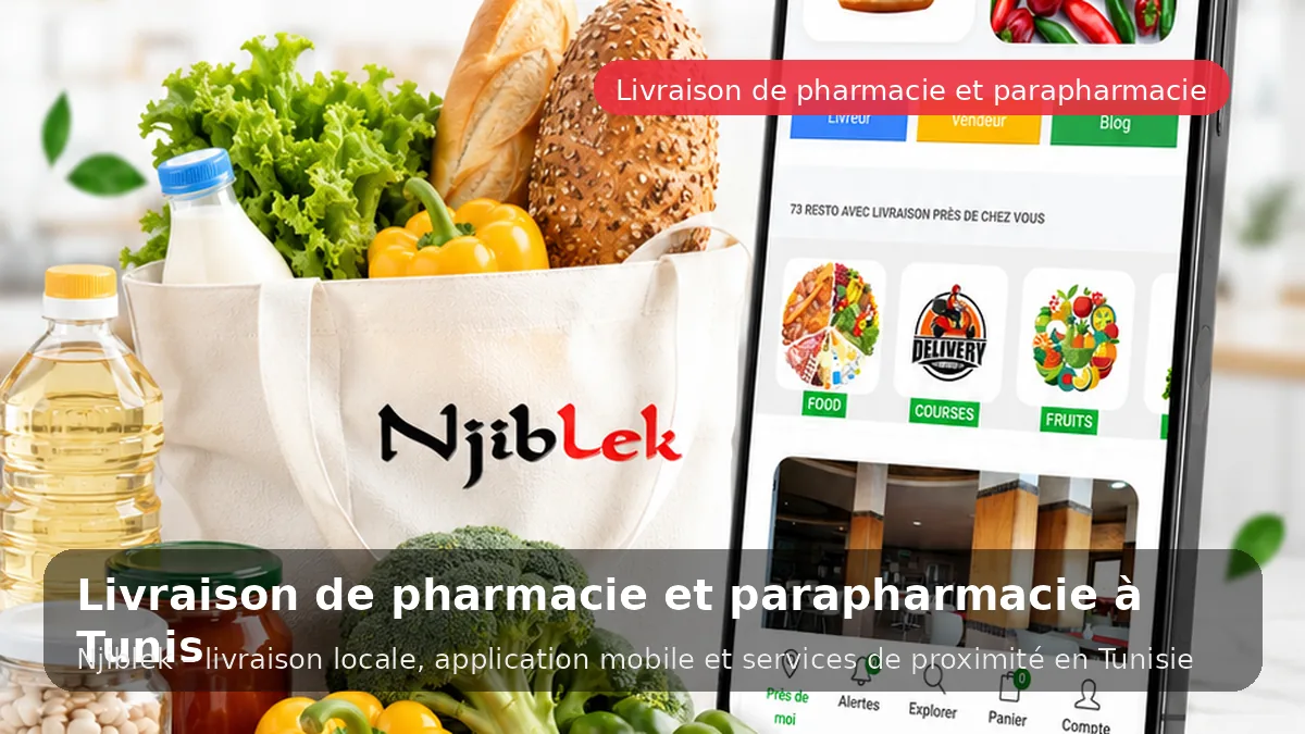 Pharmacie à Tunis avec Njiblek - service local Njiblek