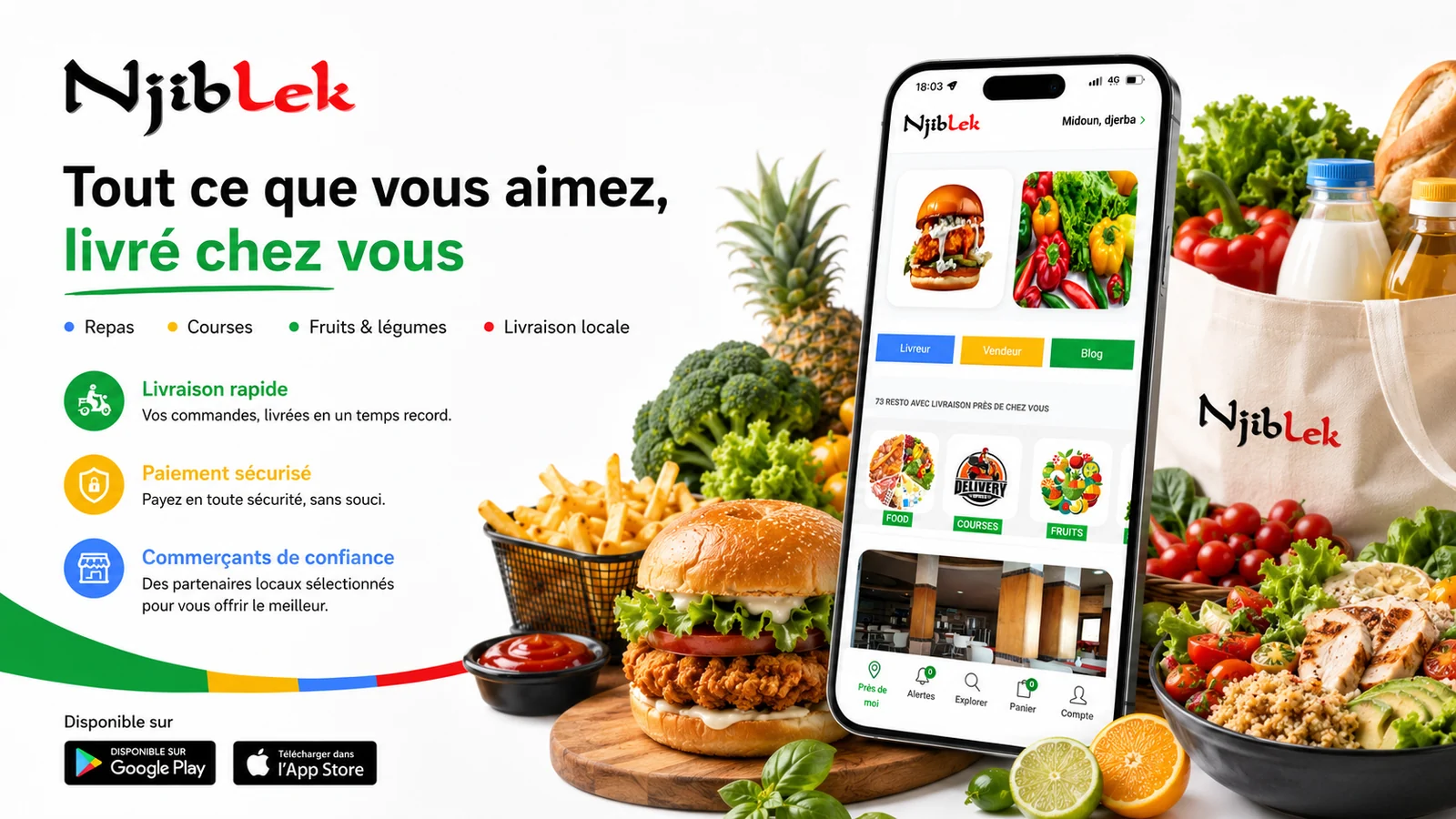 Services de livraison Njiblek